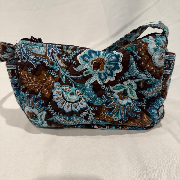 Vera Bradley Maggie Small Tote Shoulder Bag Retired Java Blue Pattern - Picture 2 of 7